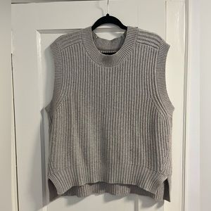 BROCHU WALKER Sweater Vest in Grey | Size L